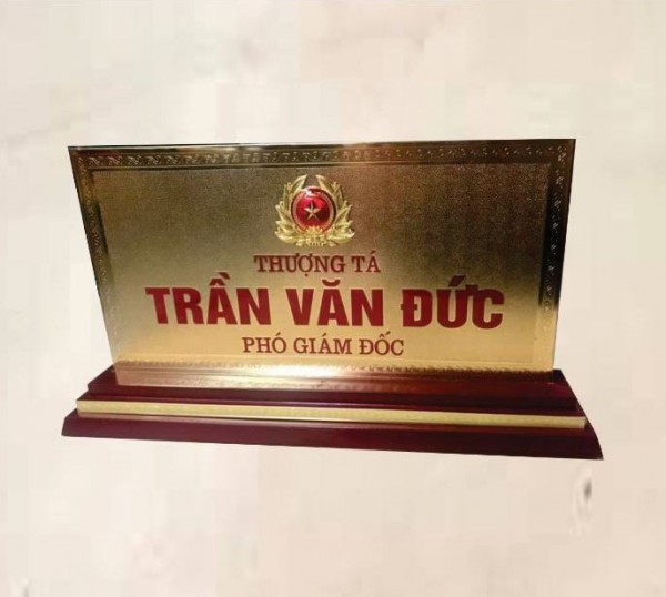 Biển Chức Danh Gỗ Đồng Quân Đội