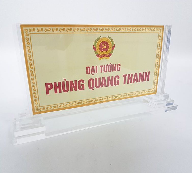 Biển Chức Danh Mica 2 Cột