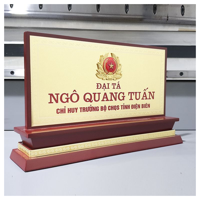 Biển Chức Danh Gỗ Đồng Quân Đội